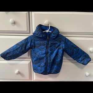 The North Face Kids: Reversible Perrito Jacket (Toddler) in Monster Blue size 2T